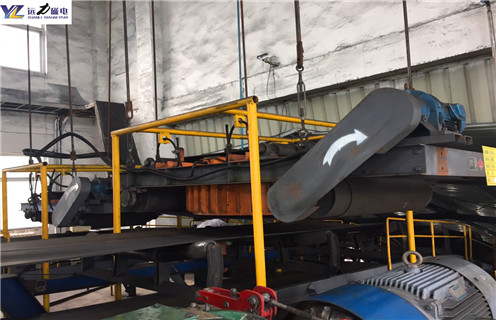 帶式電磁除鐵器，天津帶式電磁式除鐵器工作原理_天津帶式電磁式除鐵器構造選型_廠(chǎng)家